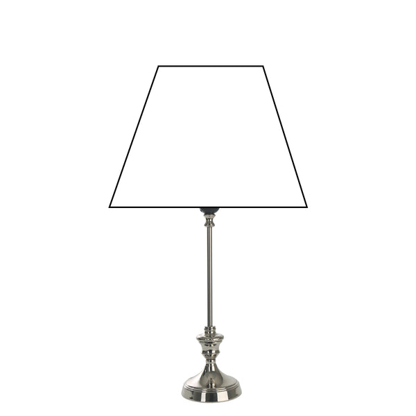 Verschillende metalen lampenvoeten nikkel – elegant design voor stijlvolle verlichting (38 cm, E27)