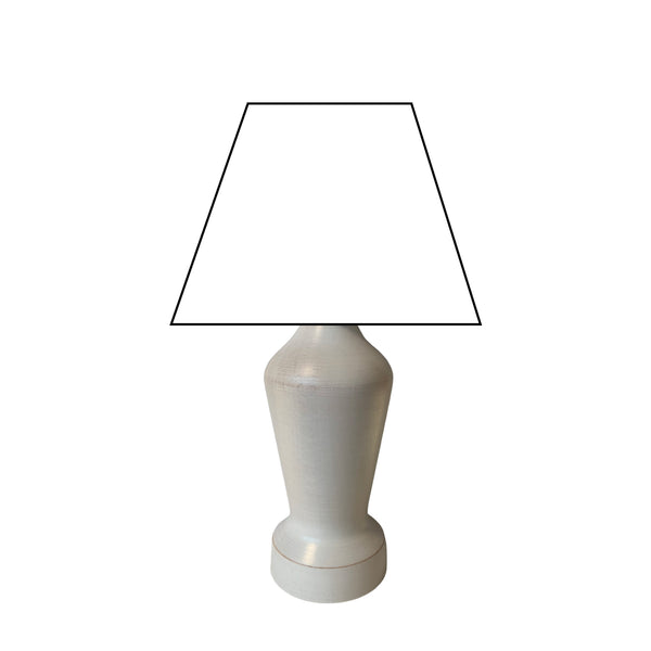 Diverse Lampvoet Mona – Crème – 20 cm, E27 – Hout & Gezellig