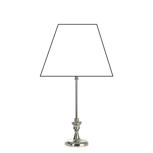 Verschillende lampenvoeten van metaal ovaal nikkel – tijdloos design in 38 cm hoogte met E27 fitting