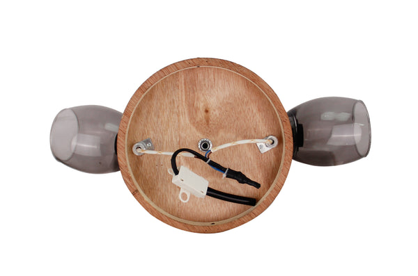 Chericoni Sylvie plafondspot – 2-lamps – E14 – Brons – Glas