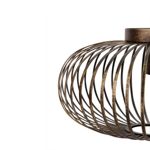 Große Chericoni Curvato Deckenlampe, Ø40 cm, 1-flammig, E27, in bronzefarbener Ausführung für gemütliche Lichtmomente.