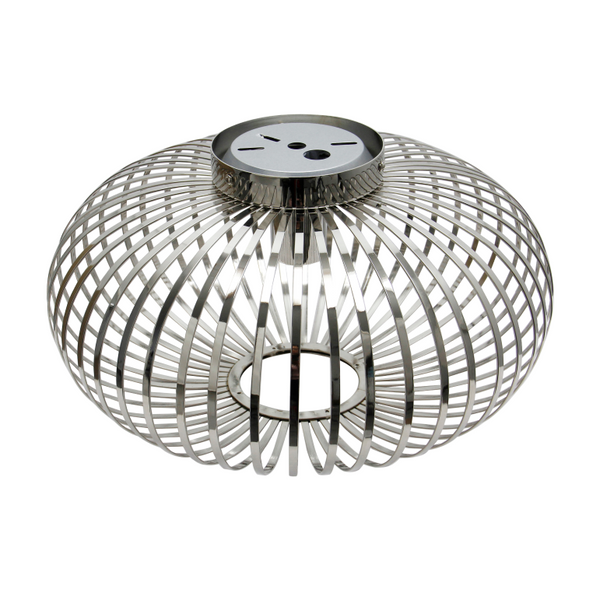 Stilvolle Chericoni Curvato Lampe für die Decke, Ø40 cm, 1-flammig, E27, in edler Chromoptik.