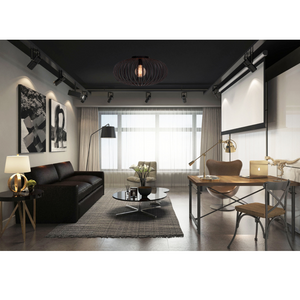 Große Chericoni Curvato Deckenlampe, Ø60 cm, 1-flammig, E27, in mattem Schwarz für stilvolle Raumgestaltung.