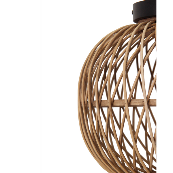 Chericoni Nature Pendelleuchte diagonal – warmes Lichtspiel an der Wand