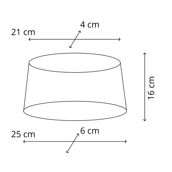 Diverse lampenkap Ovaal Chintz met gouden rand, voor E27 - voor tafellamp