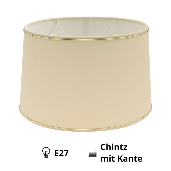 Diverse lampenkap Ovaal Chintz met gouden rand, voor E27 - voor tafellamp