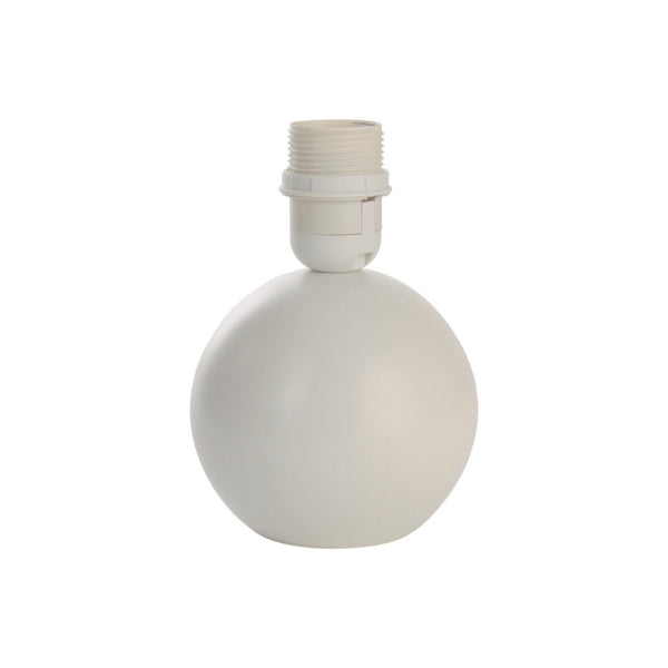 Diverse Lampvoet Bol - Wit - 20 cm - Hout E27 - Elegant & Tijdloos