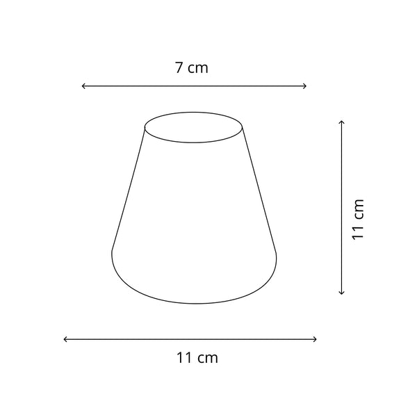 Various Aufstecker Lampenschirm – Ø 11 cm | Creme & Beige | Chintz, Struktur oder Goldkante