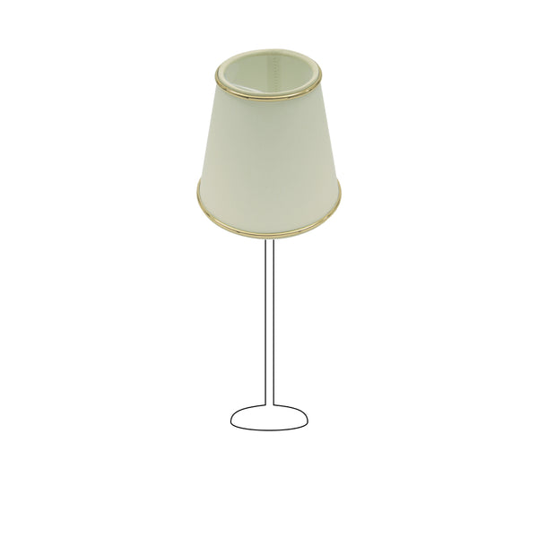 Various Aufstecker Lampenschirm – Ø 11 cm | Creme & Beige | Chintz, Struktur oder Goldkante