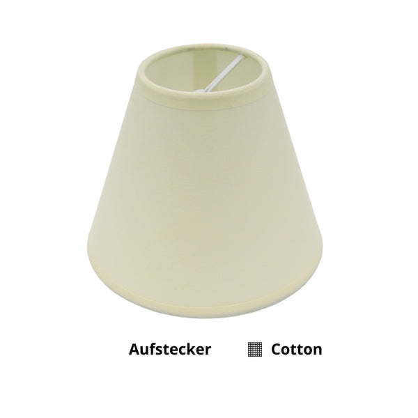 Various Top Lampenschirm – Ø14 oder 16 cm - Creme - Cotton - Aufstecker