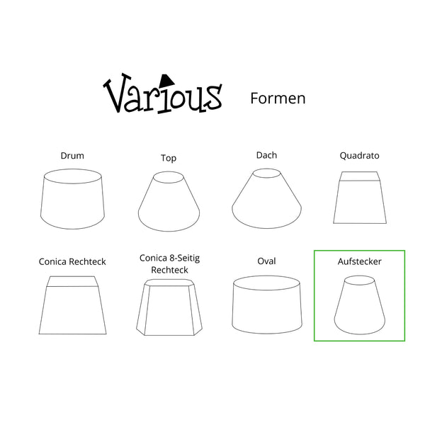 Diverse klemlampenkappen – Ø 14 cm – In naturel, crème, rood & wit – Hoogwaardige stof