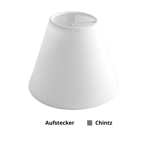 Diverse klemlampenkappen – Ø 14 cm – In naturel, crème, rood & wit – Hoogwaardige stof