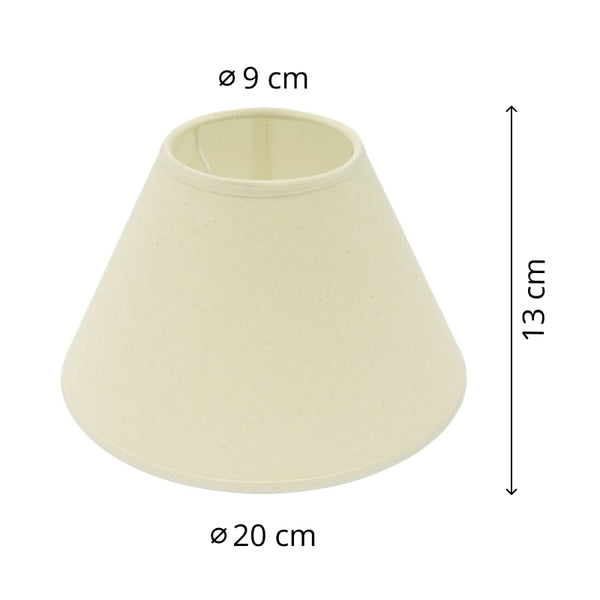 Diverse bovenlampenkap – Ø 16 cm – Crème, Lichtbruin, Naturel, Rood & Wit – E14