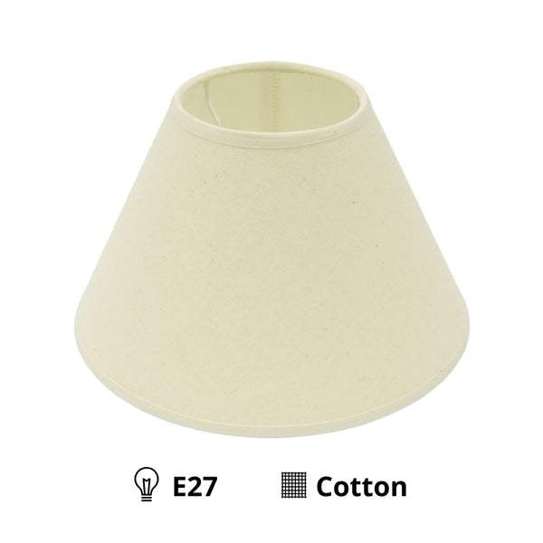 Diverse bovenlampenkap – Ø 16 cm – Crème, Lichtbruin, Naturel, Rood & Wit – E14