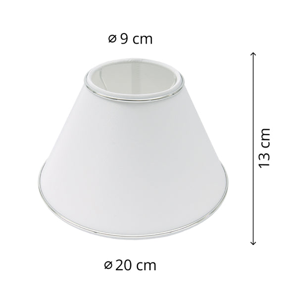 Various lampenkap top – Chintz met rand – Wit, crème of beige