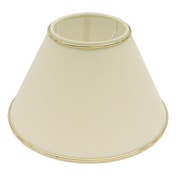 Diverse lampenkap top - Fijne Chintz Crème met gouden rand - Ø35 & Ø45 cm