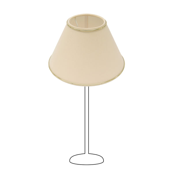 Various Lampenschirm Top Rund – Ø20 cm - Chintz - Beige mit Goldkante - Gläzend