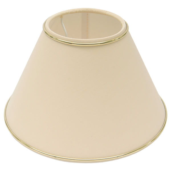Various Lampenschirm Top Rund – Ø20 cm - Chintz - Beige mit Goldkante - Gläzend