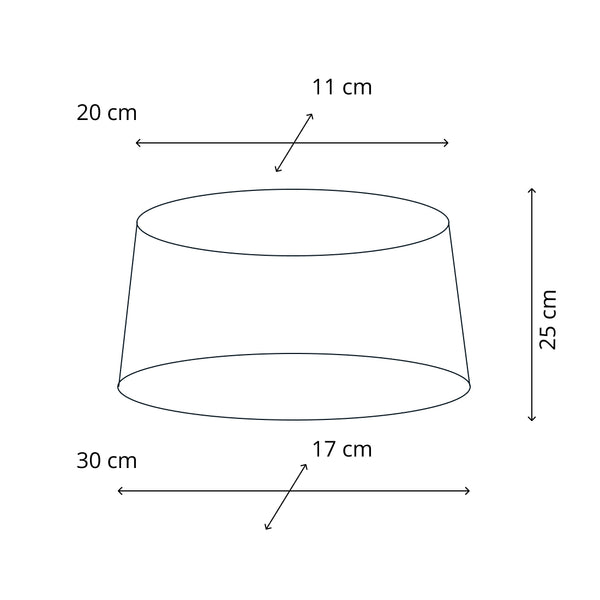 Diverse Ovale Lampenkap Chintz Crème – Ø30 cm - Elegante verlichting voor uw huis