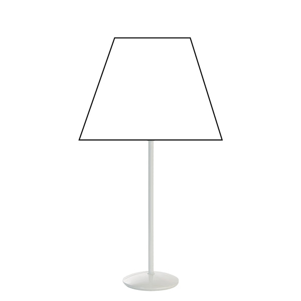 Diverse lampenvoet Metaal Wit - 31 cm met E27 fitting – Eenvoudig, modern en veelzijdig