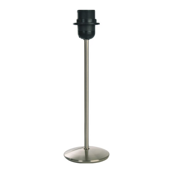 Diverse lampenvoeten metaal ijzer geborsteld - 31 cm met E27 fitting - stijlvol en modern