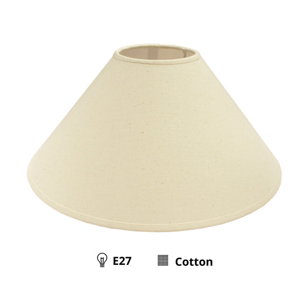 Various lampenkap Dak – Katoen - Natuurlijk - Ø25 cm