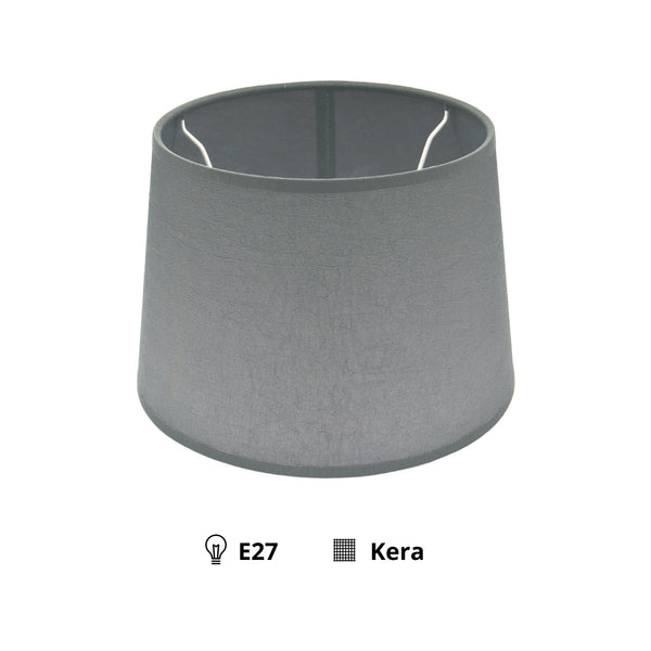 Various lampenkap Trommel Rond - Kera – Ø22 – Antraciet