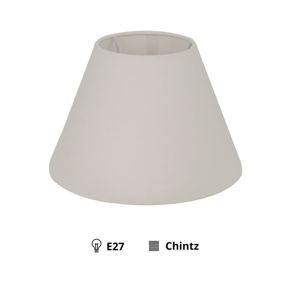 Diverse lampenkap boven rond – crème - Ø25 cm - Chintz