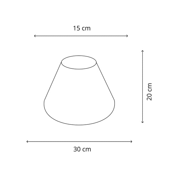 Diverse lampenkap top – Katoen Naturel – Ø30 & Ø35 cm