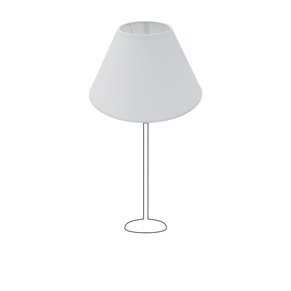 Various Lampenschirm Top Rund – Chintz - Weiß – in 30, 35, 40 & 45 cm