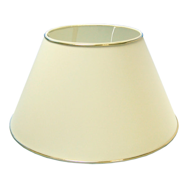 Diverse lampenkap top - Fijne Chintz Crème met gouden rand - Ø35 & Ø45 cm