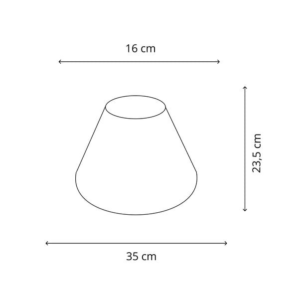 Diverse lampenkap top - Fijne Chintz Crème met gouden rand - Ø35 & Ø45 cm