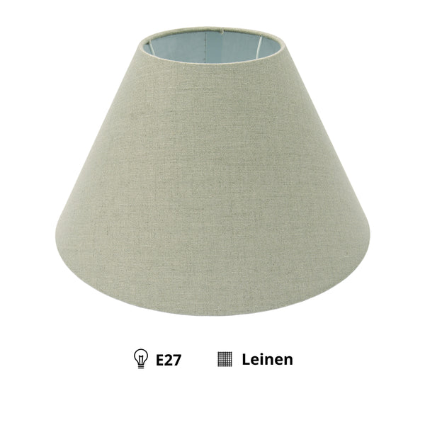 Various Lampenschirm Top-Rund – Grau - Leinen - Ø30, 35 oder 40 cm