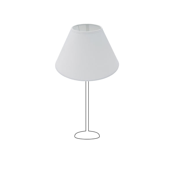 Various Lampenschirm Top Rund – Chintz - Weiß – in 30, 35, 40 & 45 cm