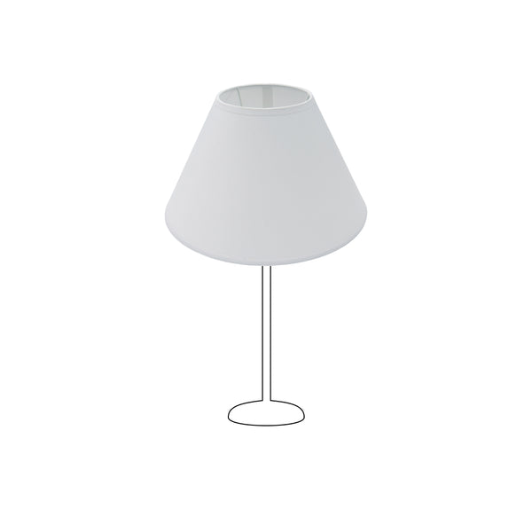 Various Lampenschirm Top Rund – Chintz - Weiß – in 30, 35, 40 & 45 cm