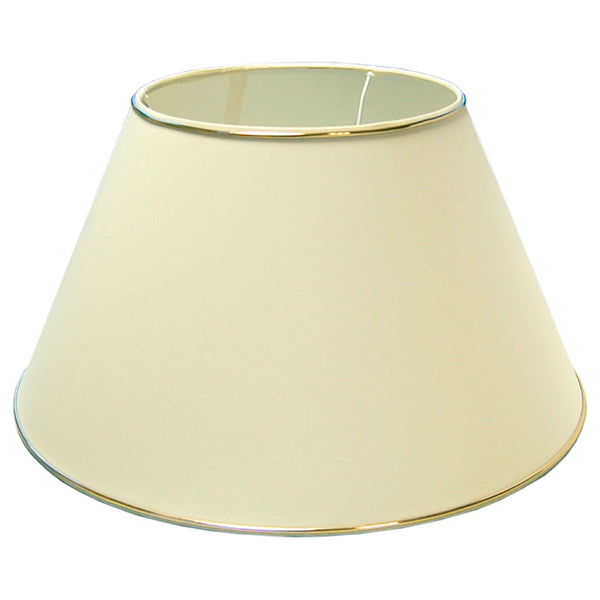 Diverse lampenkap top - Fijne Chintz Crème met gouden rand - Ø35 & Ø45 cm