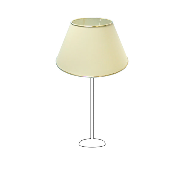 Diverse lampenkap top - Fijne Chintz Crème met gouden rand - Ø35 & Ø45 cm