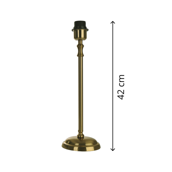 Various Lampenfuß - Messing aus hochwertigem Metall E27 (42 cm hoch)
