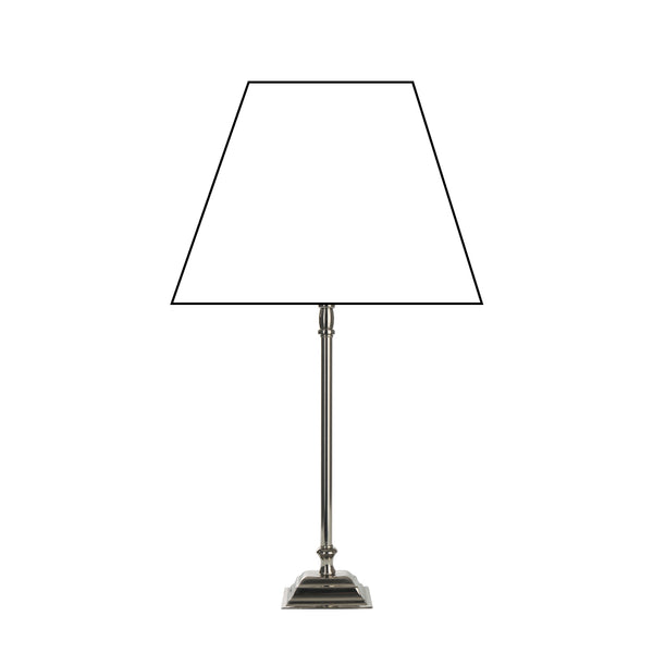 Diverse lampenvoeten - metaal (39 cm) in nikkel - tijdloos design