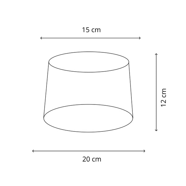 Various Lampenschirm Drum Rund - Braun – Trend Seide Flora – Ø20 cm