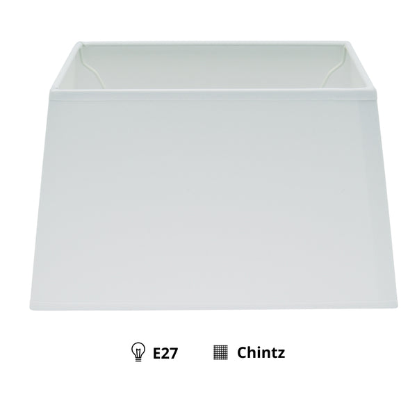 Diverse Conica rechthoekige lampenkappen Ø20 of Ø25 cm - wit - elegantie voor uw tafellamp!