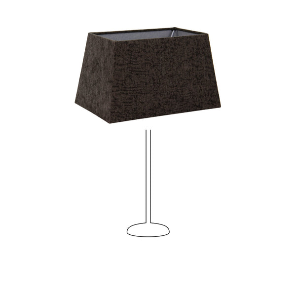 Various lampenkap Conica Rechthoek – Antraciet – Wollig