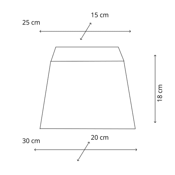 Various lampenkap Conica Rechthoek – Antraciet – Wollig