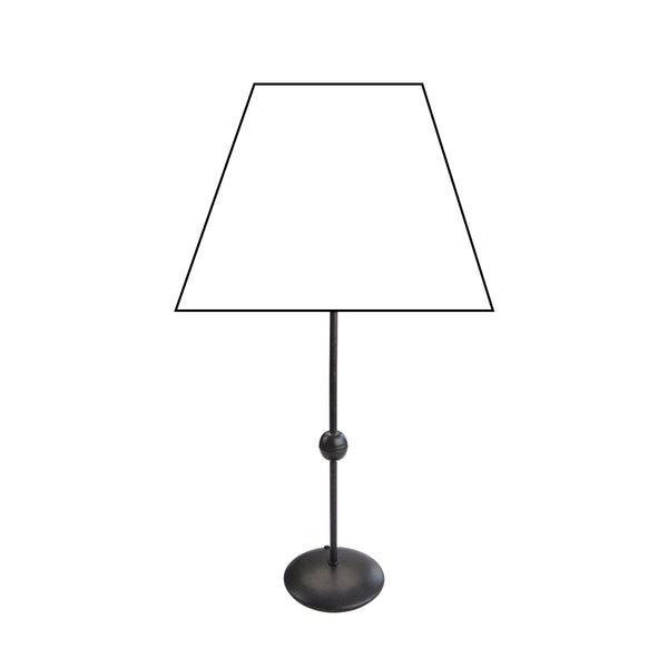 Diverse Metalen Lampvoet Zwart – Elegante voet voor uw tafellamp (43 cm, E27)
