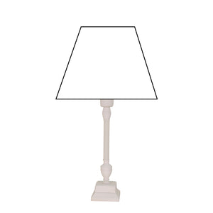 Lampenfuß Metall Weiß – modernes, schlichtes Design für Tischleuchten.