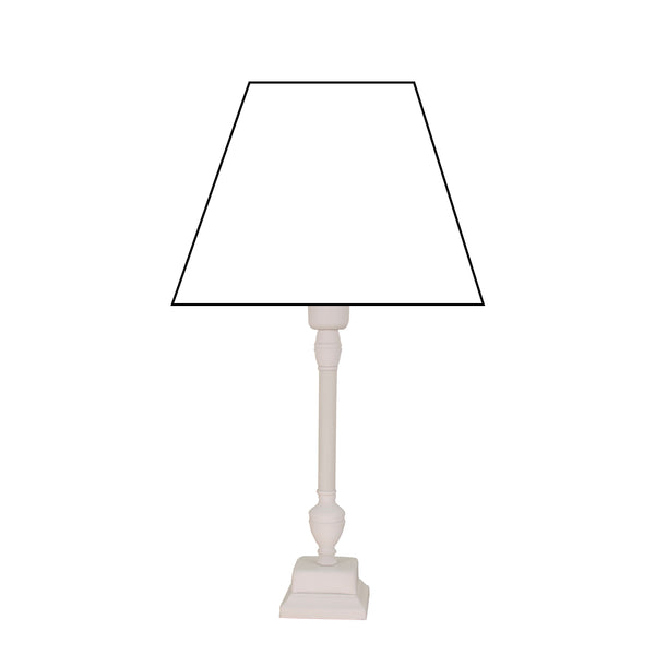 Lampenfuß Metall Weiß – modernes, schlichtes Design für Tischleuchten.