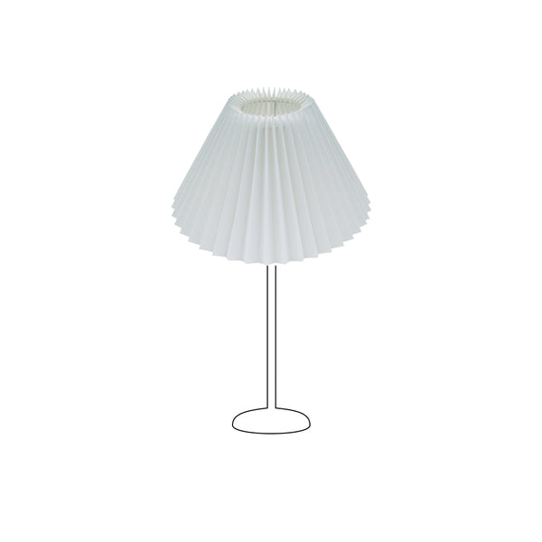 Various Lampenschirme Top - Plissee  – Weiß –  Ø25 cm