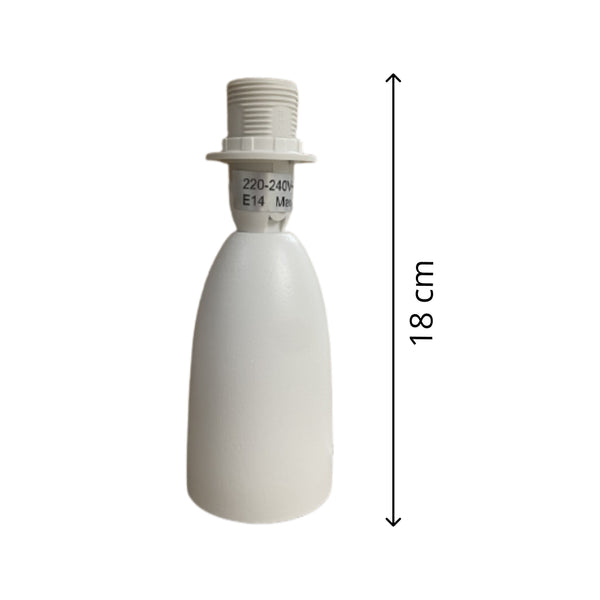 Diverse houten lampenvoeten Comico Wit – tijdloos elegant (18 cm E14/24 cm E27)