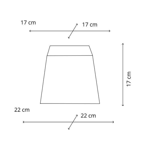 Various Lampenschirm Quadrato – Creme – Wooly – 22 x 22 cm