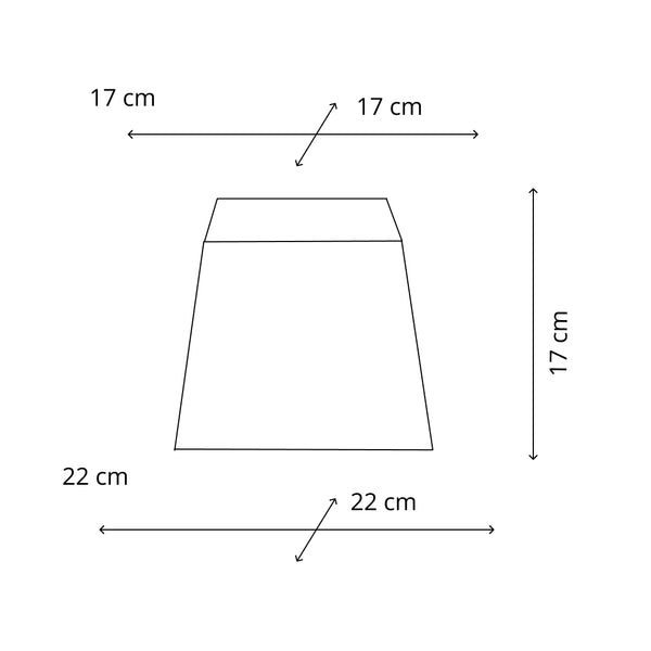 Diverse lampenkap Quadrato – Taupe – Wooly – 22 x 22 cm